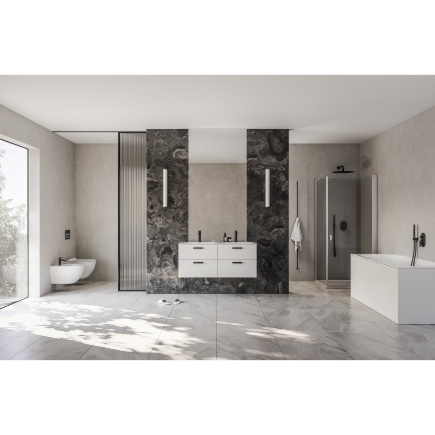 Ravak X070466 - peidetava paigaldusega dušisegisti CHROME, must