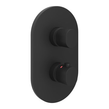 Ravak X070467 - termostaatiline dušisegisti peidetud paigaldamiseks CHROME must