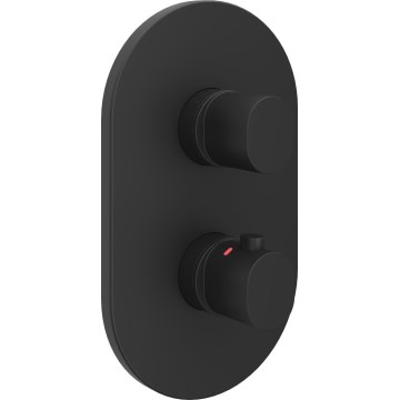 Ravak X070469 - termostaatiline dušisegisti peitpaigaldamiseks CHROME must