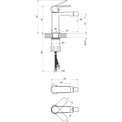 Ravak X070475 - Bidee segisti LIFE läikiv kroom