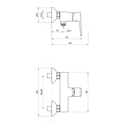 Ravak X070480 - duši segisti LIFE must