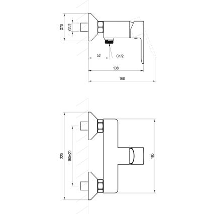 Ravak X070492 - Dušisegisti SOLAR must