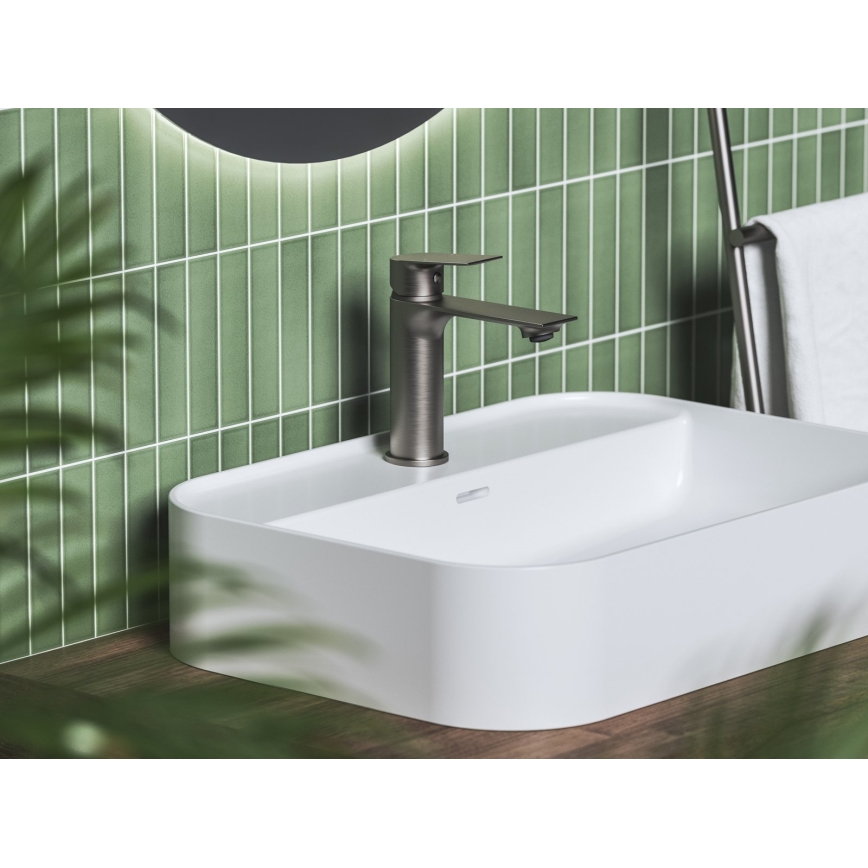 Ravak X070652 - Valamu segisti PLAN 16,8 cm harjatud grafiit