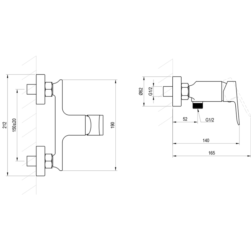 Ravak X070655 - PLAN dušisegisti, harjatud grafiitviimistlusega