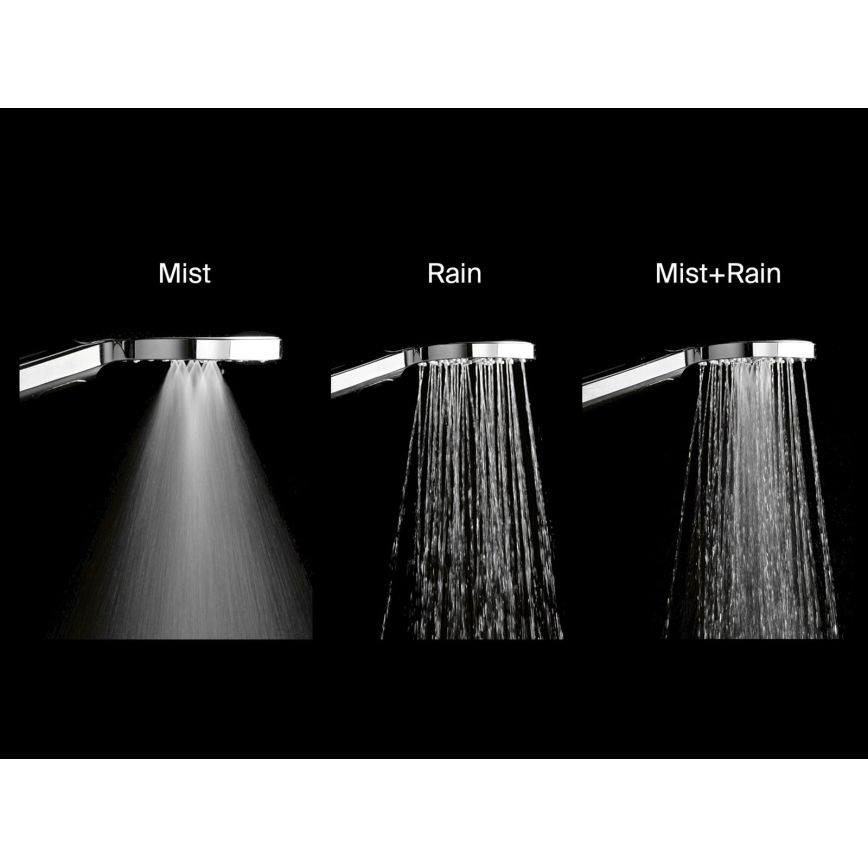 Ravak X07P233 - FLAT nupuga käsidušš, läikiv kroom