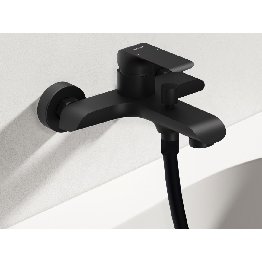 Ravak X07S114 - Vannikomplekt segistiga FLAT matt-must