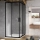 Ravak X1LM70300Z1 - BLIX SLIM dušinurk, 4-osaline, 90x90 cm, must