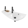 Ravak XJ1L1100000 - Seinale kinnitatav valamu AVOCADO 85x45 cm valatud marmor/valge