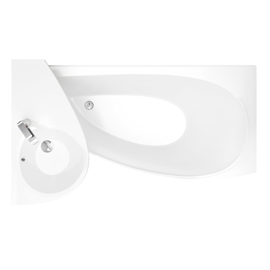 Ravak XJ1P1100000 - AVOCADO seinale kinnitatav valamu 85x45 cm, valatud marmor/valge