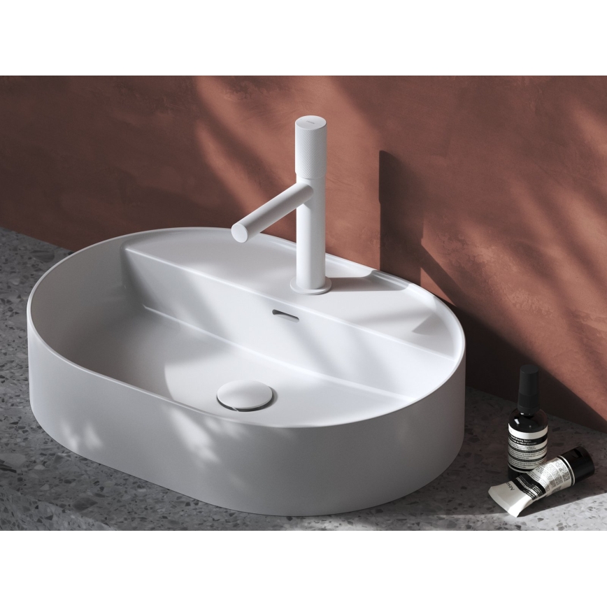Ravak XJX01155003 - Lauale paigaldatav valamu CERAMIC SLIM 55x40 cm keraamika/valge