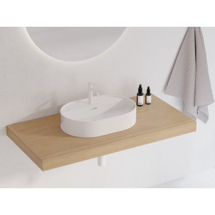 Ravak XJX01155003 - Lauale paigaldatav valamu CERAMIC SLIM 55x40 cm keraamika/valge