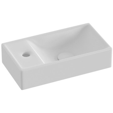 Ravak XJXL1240000 - Seinale kinnitatav valamu VEDA 40,8x22,2 cm keraamika/valge