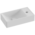 Ravak XJXP1240000 - Seinale kinnitatav valamu VEDA 40,8x22,2 cm keraamika/valge