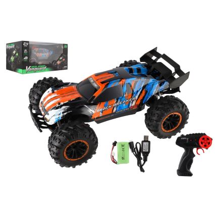 RC-auto Buggy, kaugjuhtimispuldiga, 7,4 V/500 mAh, sinine/oranž