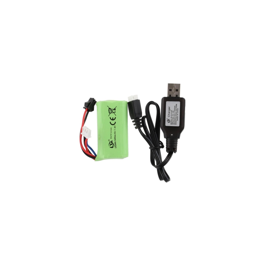 RC-auto Buggy, kaugjuhtimispuldiga, 7,4 V/500 mAh, sinine/oranž