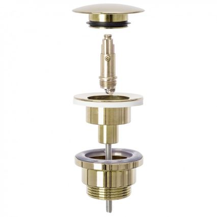 REA-A2360 - Valamu äravool CLICK-CLACK, läbimõõt 6,4 cm, kuldne