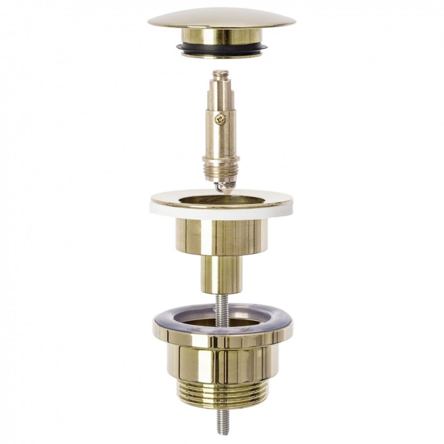 REA-A2360 - Valamu äravool CLICK-CLACK, läbimõõt 6,4 cm, kuldne