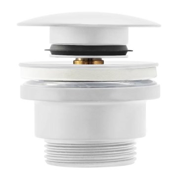 REA-A2361 - CLICK-CLACK valamu äravoolukork, läbimõõt 6,4 cm, mattvalge