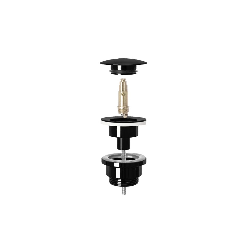 REA-A4100 - Valamu äravool CLICK-CLACK Ø 6,4 cm, läikiv must