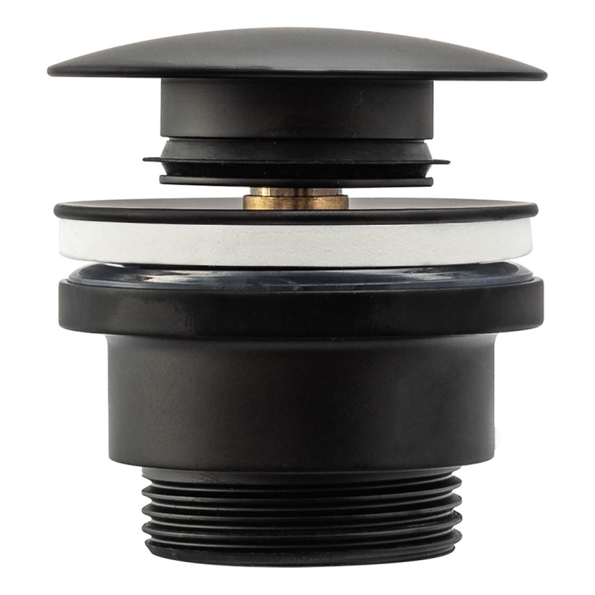 REA-A5216 - Valamu äravoolu klapp CLICK-CLACK, läbimõõt 6,4 cm, must