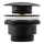 REA-A5216 - Valamu äravoolu klapp CLICK-CLACK, läbimõõt 6,4 cm, must
