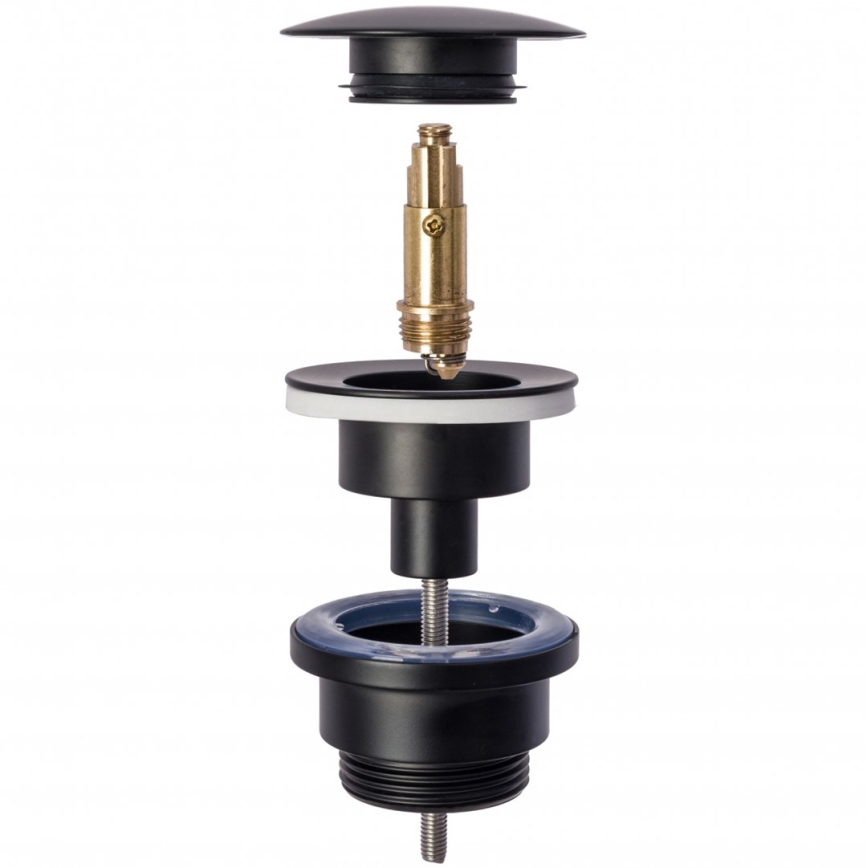 REA-A5218 - Valamu äravool CLICK-CLACK, läbimõõt 6,4 cm, must