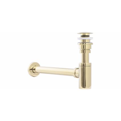 REA-A5692 - Valamuisifoon CLICK-CLACK äravooluga, läbimõõt 6,4 cm, kuldne