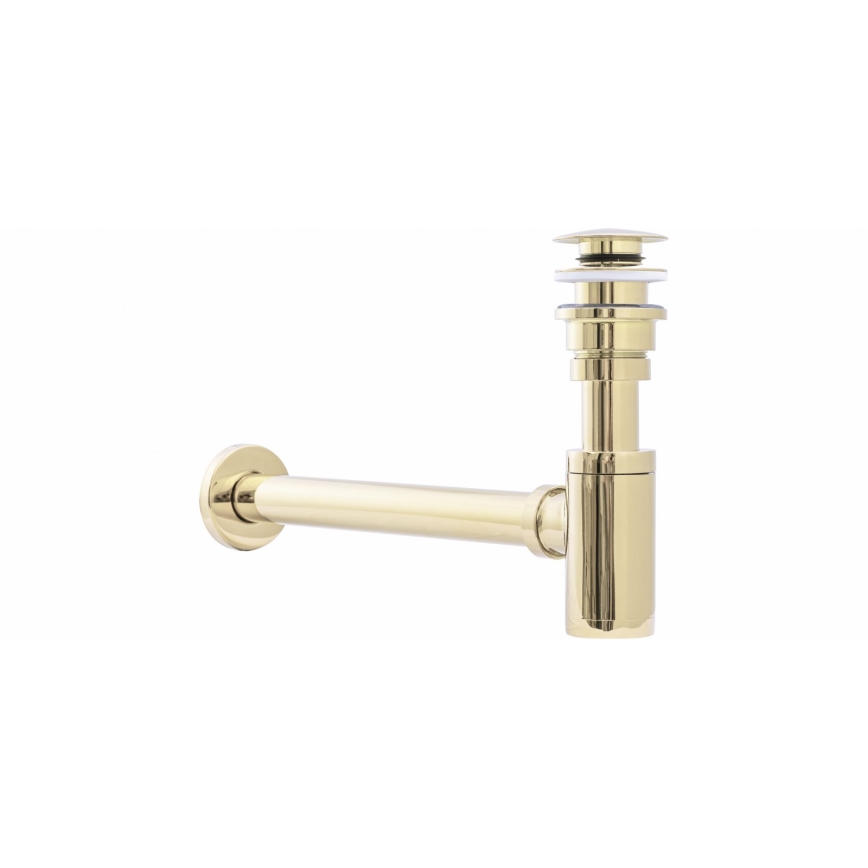 REA-A5692 - Valamuisifoon CLICK-CLACK äravooluga, läbimõõt 6,4 cm, kuldne