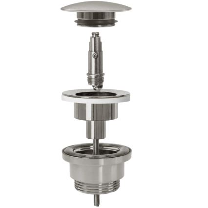 REA-A6000 - CLICK-CLACK valamu äravool, läbimõõt 6,4 cm, harjatud nikkel