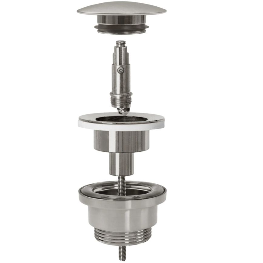 REA-A6000 - CLICK-CLACK valamu äravool, läbimõõt 6,4 cm, harjatud nikkel