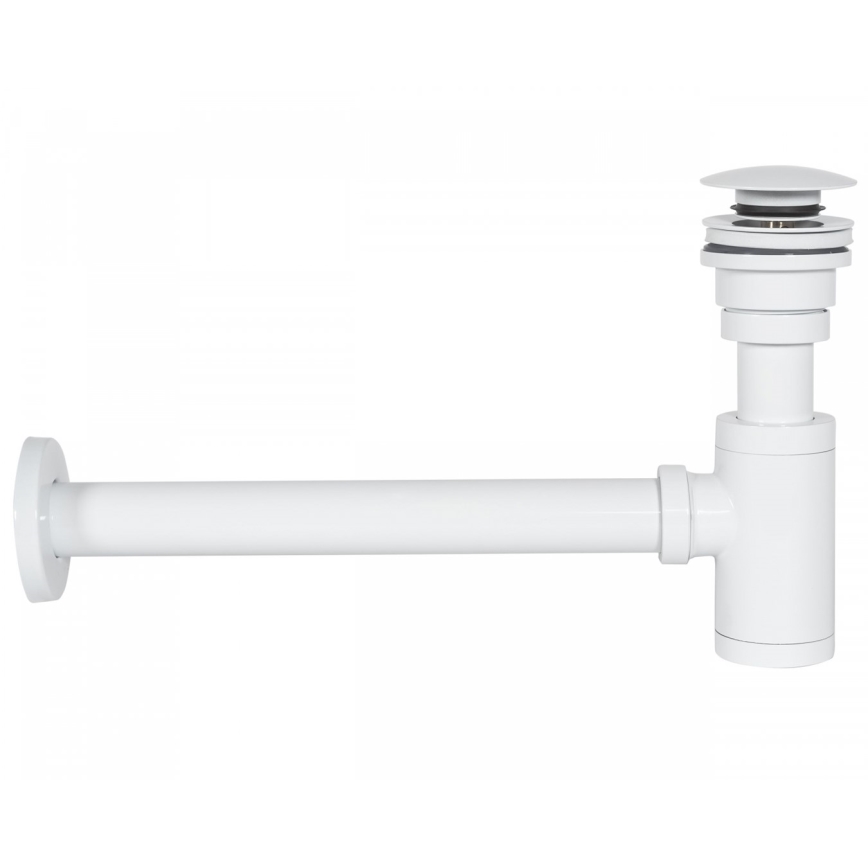 REA-A6952 - Valamu sifoon CLICK-CLACK äravooluga, läbimõõt 6,4 cm, valge