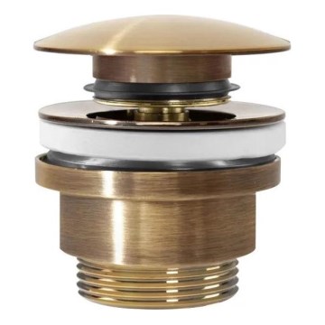 REA-A8110 - valamu äravool CLICK-CLACK, läbimõõt 6,4 cm, kuldne