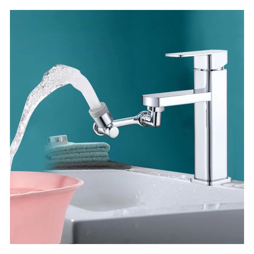 REA-B0660 - Pööratav adapter valamu segistile, läikiv kroom