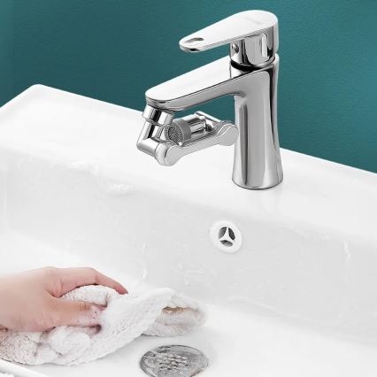 REA-B0660 - Pööratav adapter valamu segistile, läikiv kroom
