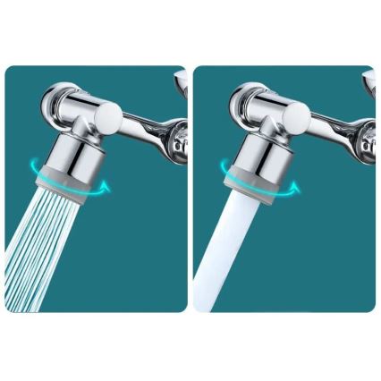 REA-B0660 - Pööratav adapter valamu segistile, läikiv kroom