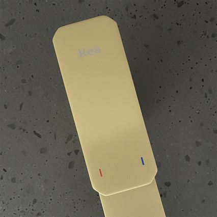 REA-B0976 - Valamu segisti ARLO 17 cm harjatud kuldne