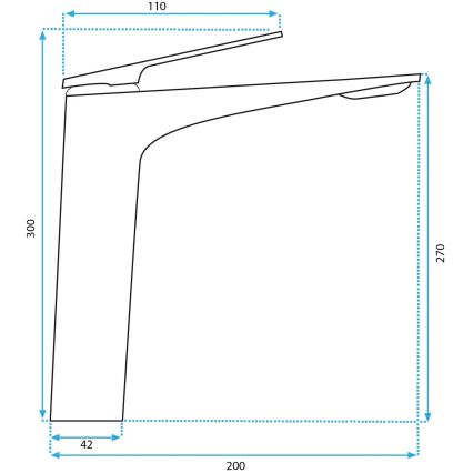 REA-B1127 - AVALON 30 cm kuldne valamusegisti