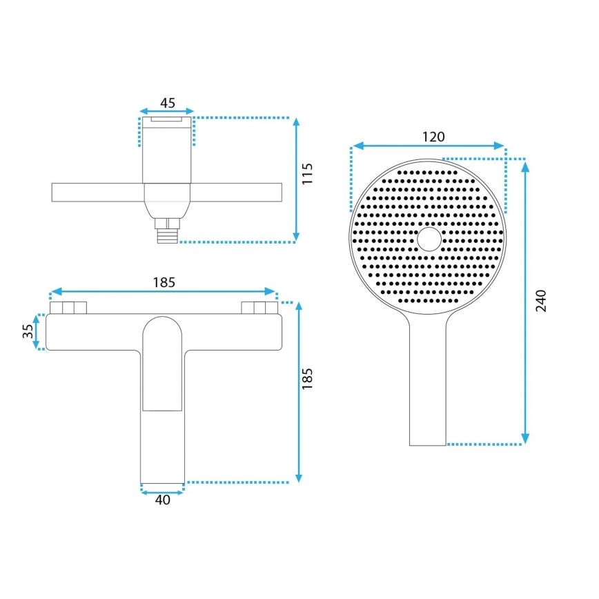 REA-B1129 - Vannikomplekt AVALON kuldne