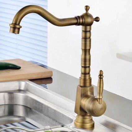 REA-B2150 - Valamusegisti BONA 28,5 cm, harjatud kuldne viimistlus