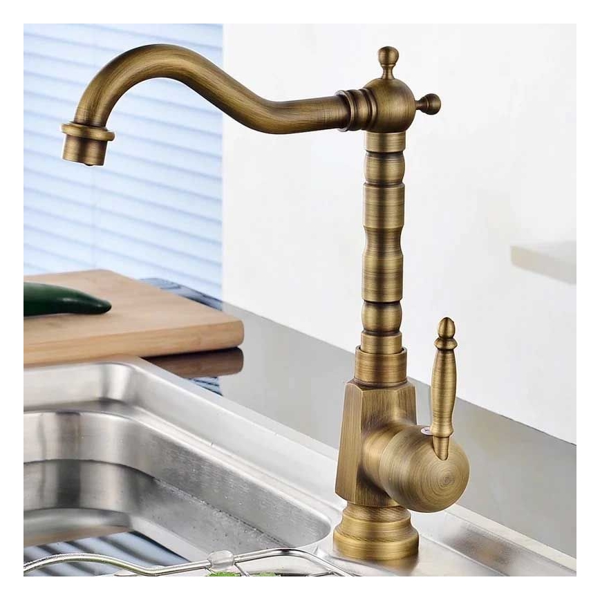 REA-B2150 - Valamusegisti BONA 28,5 cm, harjatud kuldne viimistlus