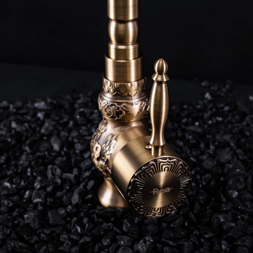 REA-B2500 - valamu segisti VENICE 32 cm, harjatud kuldne viimistlus