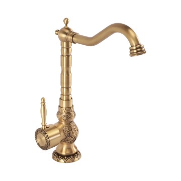 REA-B2500 - Valamusegisti VENICE RETRO 32 cm, harjatud kuldne viimistlus