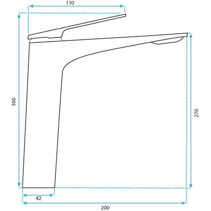 REA-B2704 - Valamusegisti AVALON 30 cm titaan