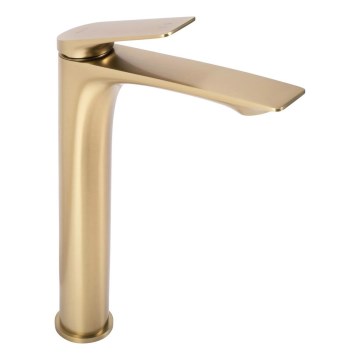 REA-B2705 - AVALON 30 cm harjatud kuldne valamu segisti