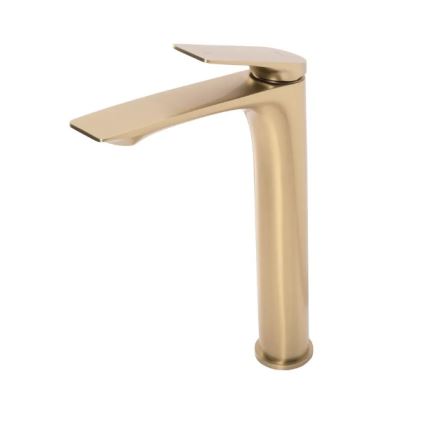 REA-B2705 - AVALON 30 cm harjatud kuldne valamu segisti
