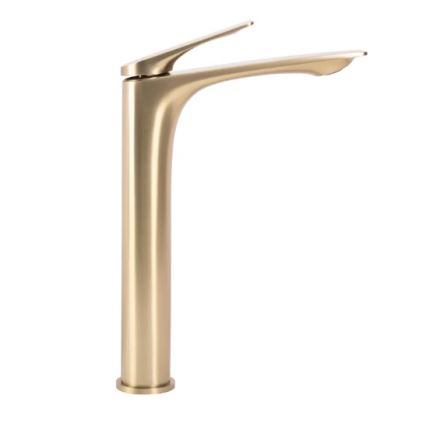 REA-B2705 - AVALON 30 cm harjatud kuldne valamu segisti