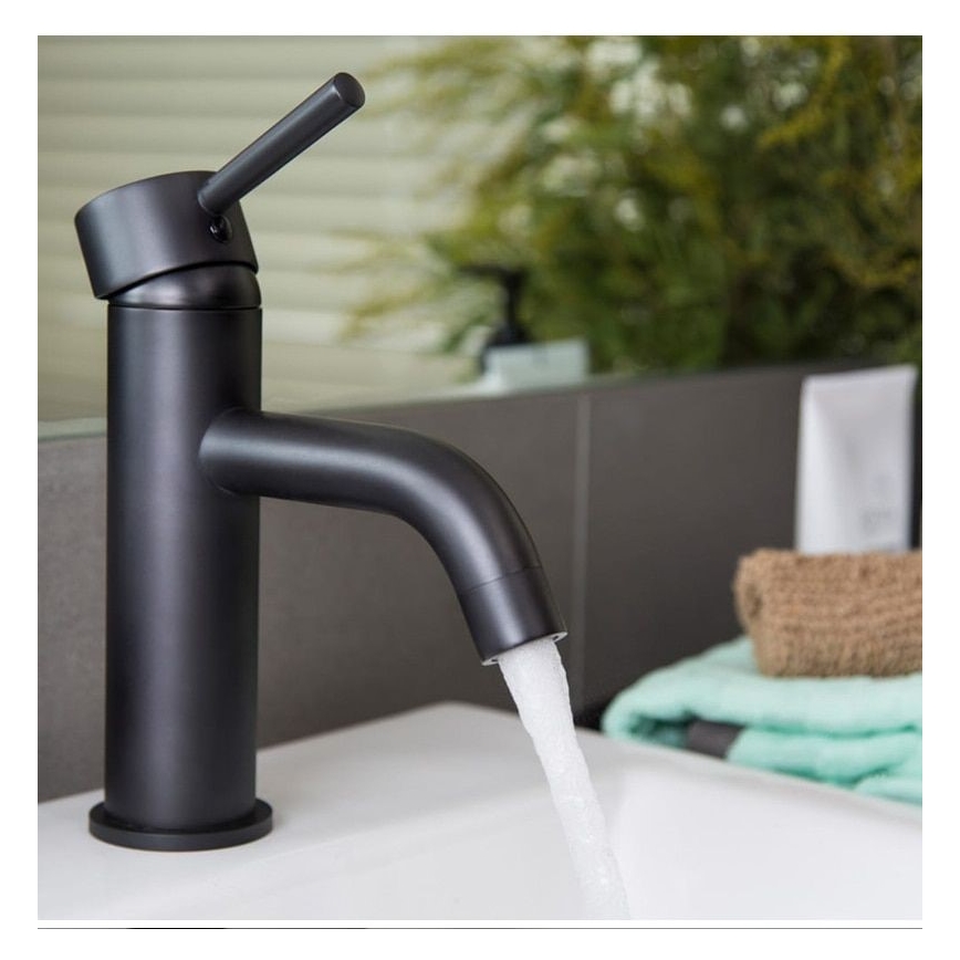 REA-B4102 - Valamu segisti LUNGO 16,5 cm must