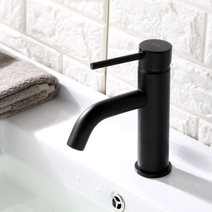 REA-B4102 - Valamu segisti LUNGO 16,5 cm must