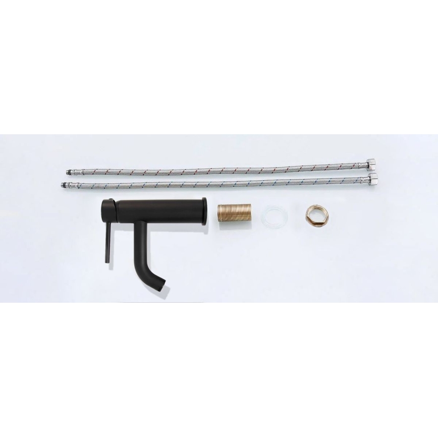 REA-B4102 - Valamu segisti LUNGO 16,5 cm must