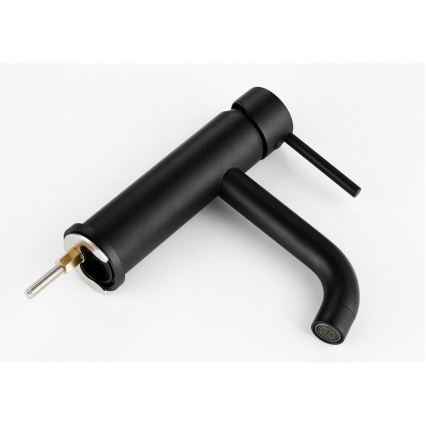 REA-B4102 - Valamu segisti LUNGO 16,5 cm must